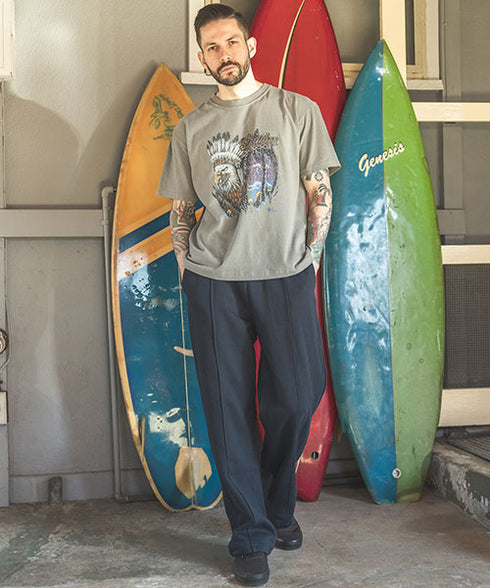 MR.OLIVE / ALL SEASONS URAKE / PINTUCK SWEAT PANTS / ミスターオリーブ / オールシーズン ウラケ/ピンタック スウェットパンツ